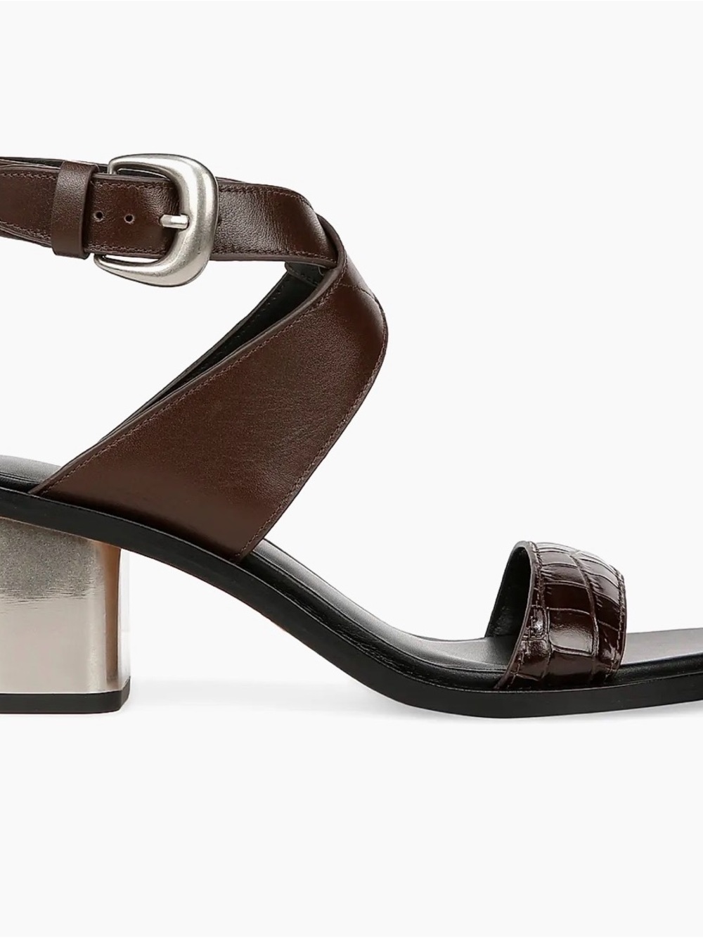 Vince Dalia Leather Strappy Sandals – Cacao Brown – Size 9 🤎